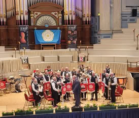 The band at an event
