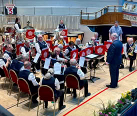 The band at an event